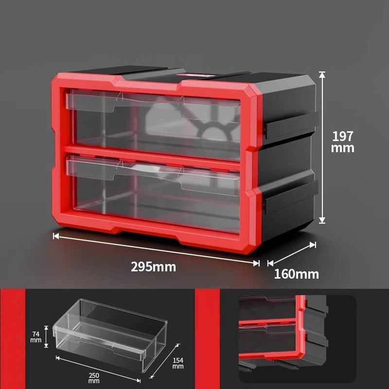 Drawer-Type Parts Storage Box, Accessory Screw Component Cabinet Box, Drawer-Type Component Classification Storage Box