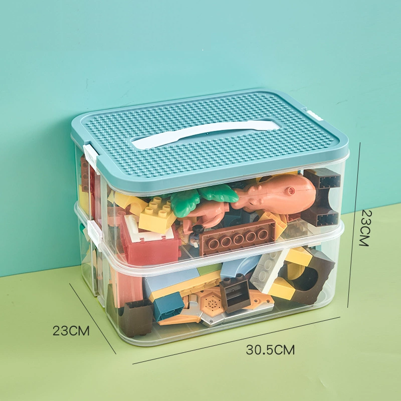 Multi-Compartment Sorting Box for Building Blocks, Parts Classification Storage Box