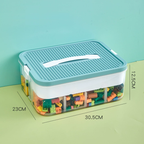 Multi-Compartment Sorting Box for Building Blocks, Parts Classification Storage Box
