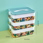 Multi-Compartment Sorting Box for Building Blocks, Parts Classification Storage Box