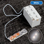 Compatible With Small Particle 2*4 Led Lights, Led Lighting Building Block Parts And Accessories, Decorative Parts And Lighting Accessories X3