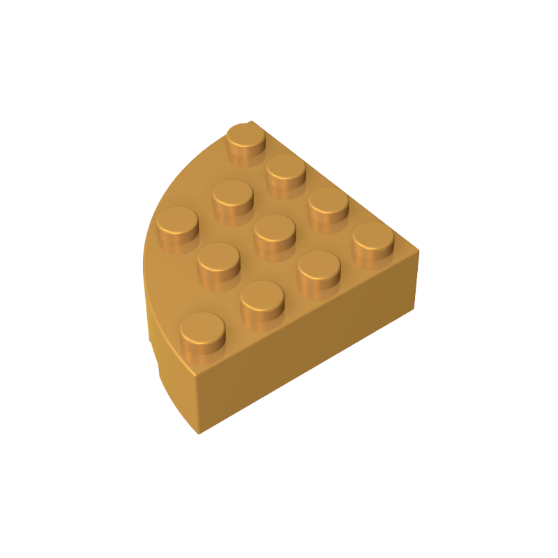 4x4 1/4 Scalloped Brick/curved Fillet 2577