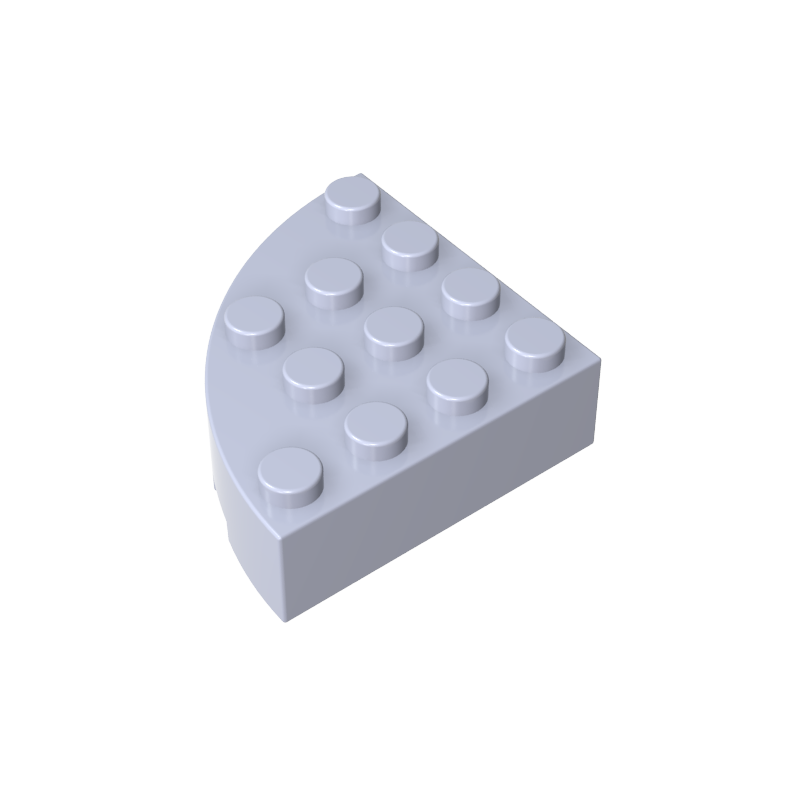 4x4 1/4 Scalloped Brick/curved Fillet 2577