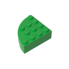 4x4 1/4 Scalloped Brick/curved Fillet 2577