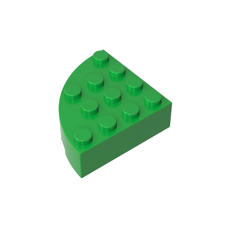 4x4 1/4 Scalloped Brick/curved Fillet 2577