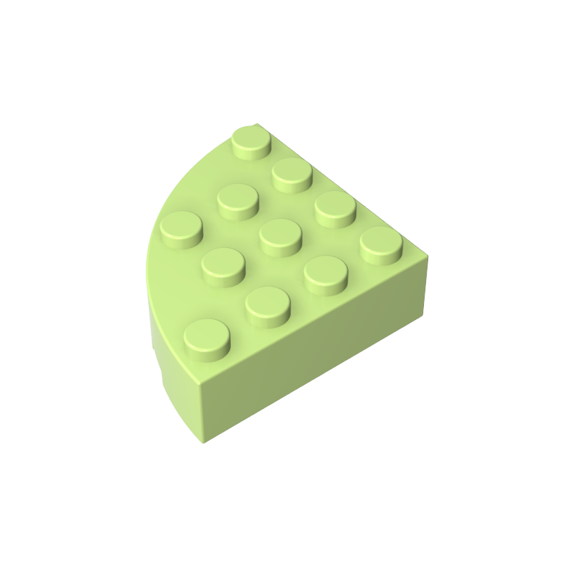 4x4 1/4 Scalloped Brick/curved Fillet 2577