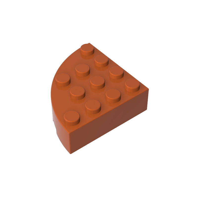 4x4 1/4 Scalloped Brick/curved Fillet 2577