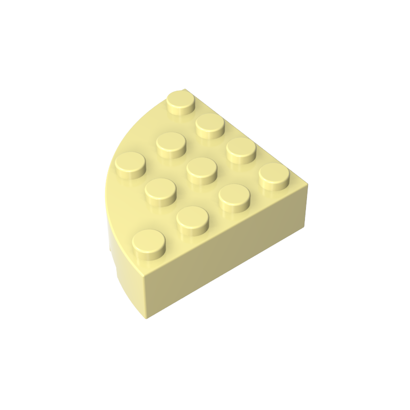 4x4 1/4 Scalloped Brick/curved Fillet 2577
