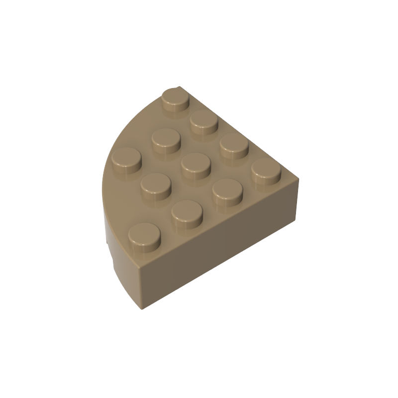4x4 1/4 Scalloped Brick/curved Fillet 2577