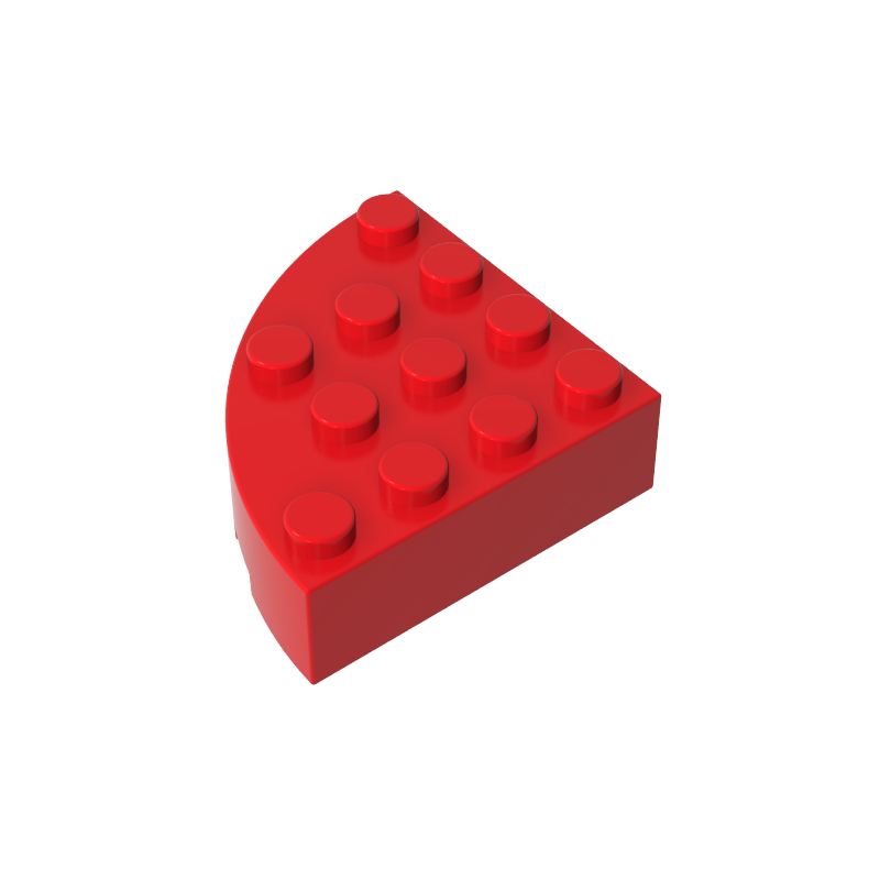 4x4 1/4 Scalloped Brick/curved Fillet 2577