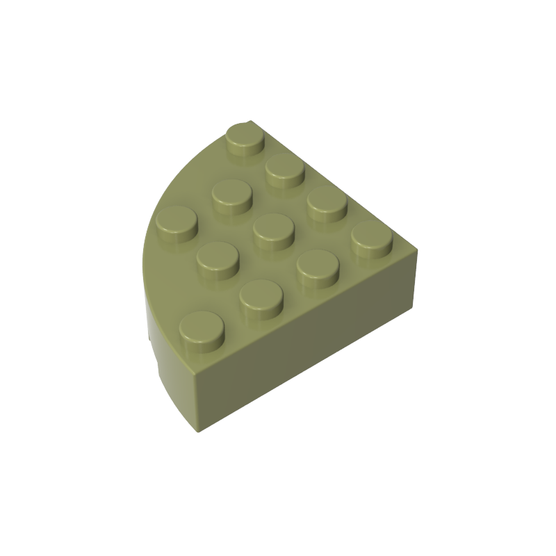4x4 1/4 Scalloped Brick/curved Fillet 2577