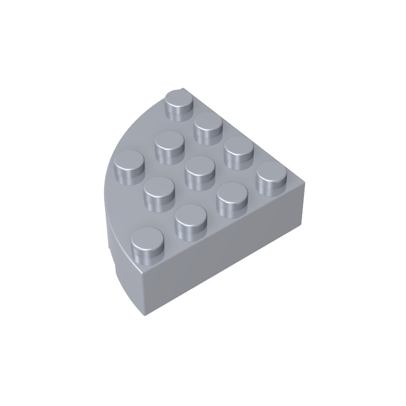 4x4 1/4 Scalloped Brick/curved Fillet 2577