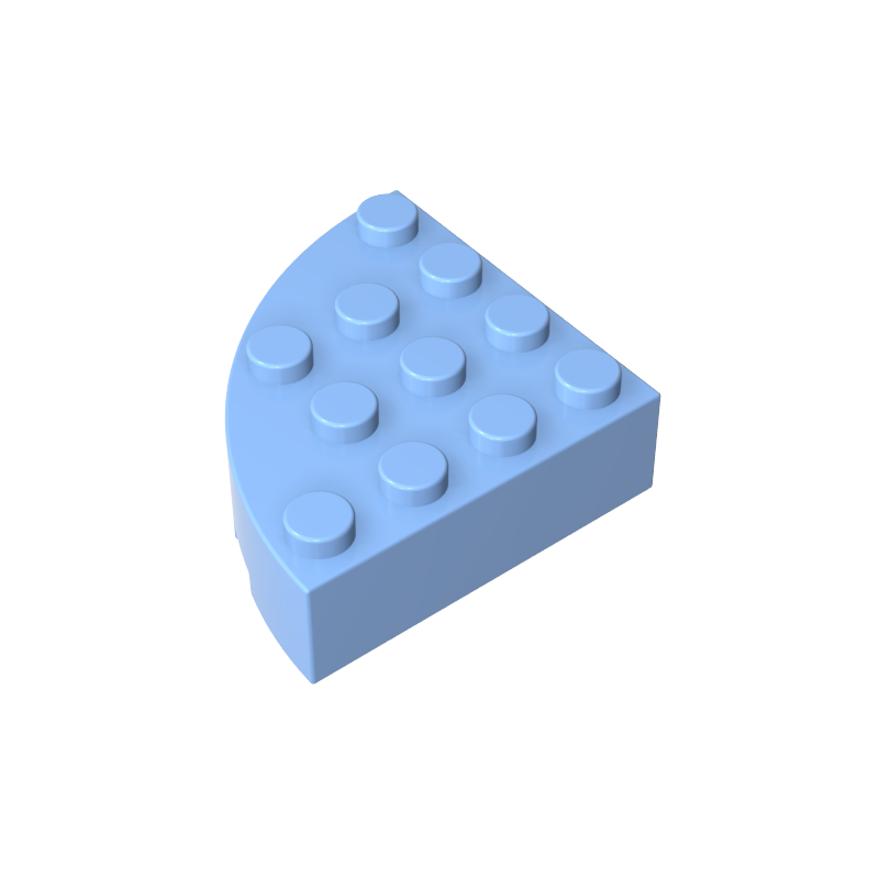 4x4 1/4 Scalloped Brick/curved Fillet 2577