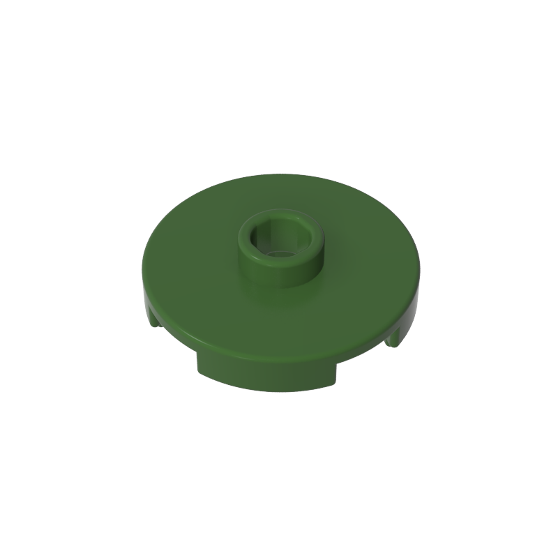 2x2 Round Plate With Hole In The Middle 18674