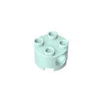 2x2 Cylindrical Brick With Key Holes 17485