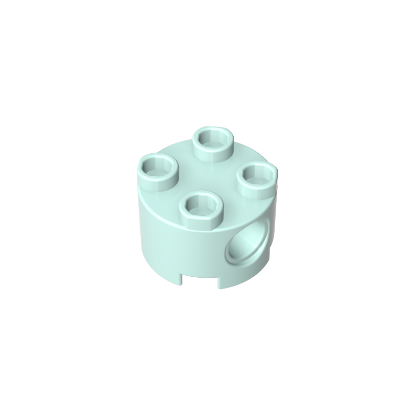 2x2 Cylindrical Brick With Key Holes 17485