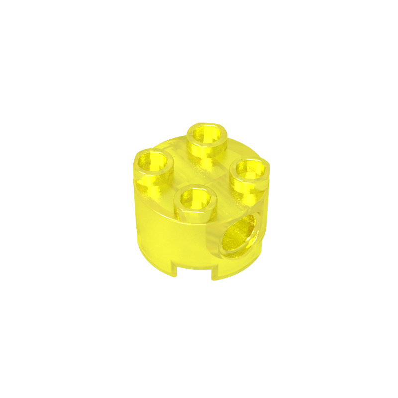 2x2 Cylindrical Brick With Key Holes 17485
