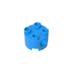 2x2 Cylindrical Brick With Key Holes 17485