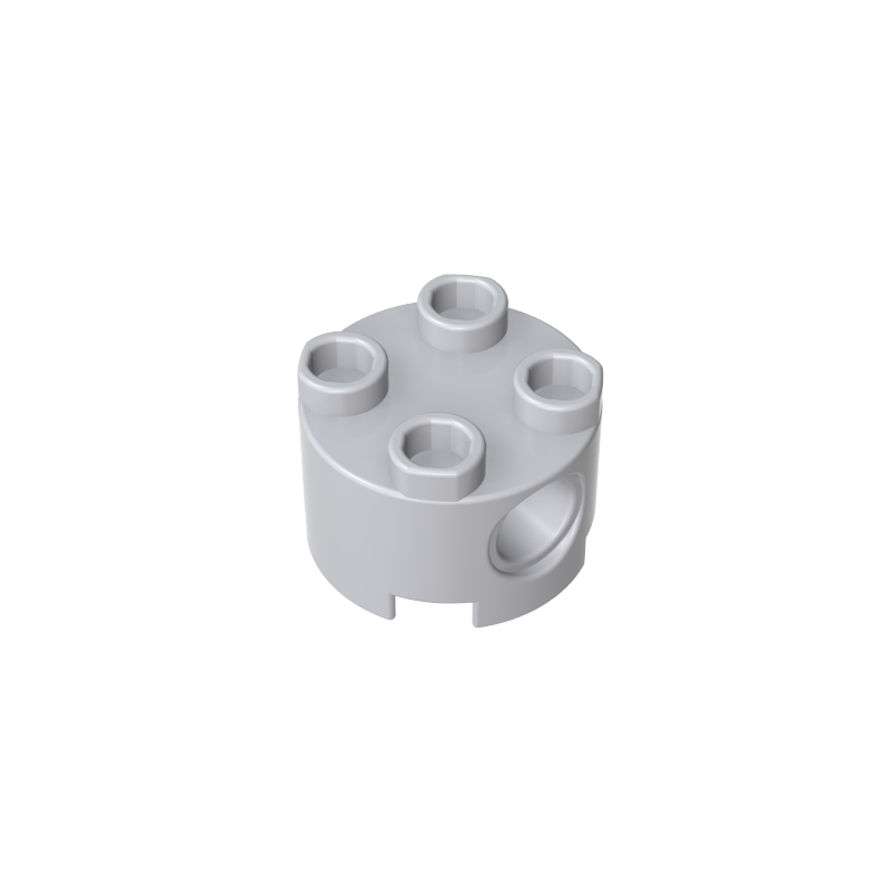 2x2 Cylindrical Brick With Key Holes 17485