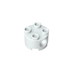 2x2 Cylindrical Brick With Key Holes 17485