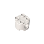 2x2 Cylindrical Brick With Key Holes 17485