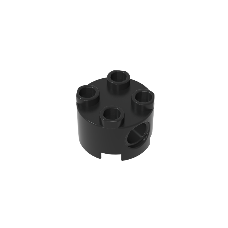 2x2 Cylindrical Brick With Key Holes 17485
