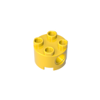 2x2 Cylindrical Brick With Key Holes 17485