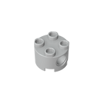 2x2 Cylindrical Brick With Key Holes 17485