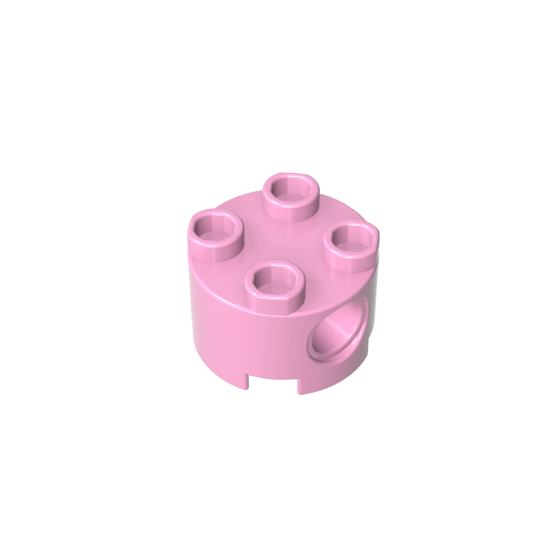 2x2 Cylindrical Brick With Key Holes 17485