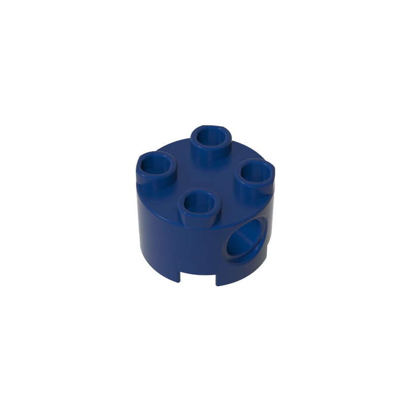 2x2 Cylindrical Brick With Key Holes 17485