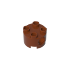 2x2 Cylindrical Brick With Key Holes 17485