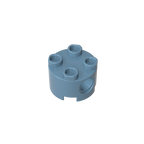 2x2 Cylindrical Brick With Key Holes 17485