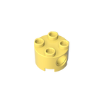 2x2 Cylindrical Brick With Key Holes 17485