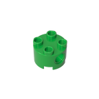 2x2 Cylindrical Brick With Key Holes 17485