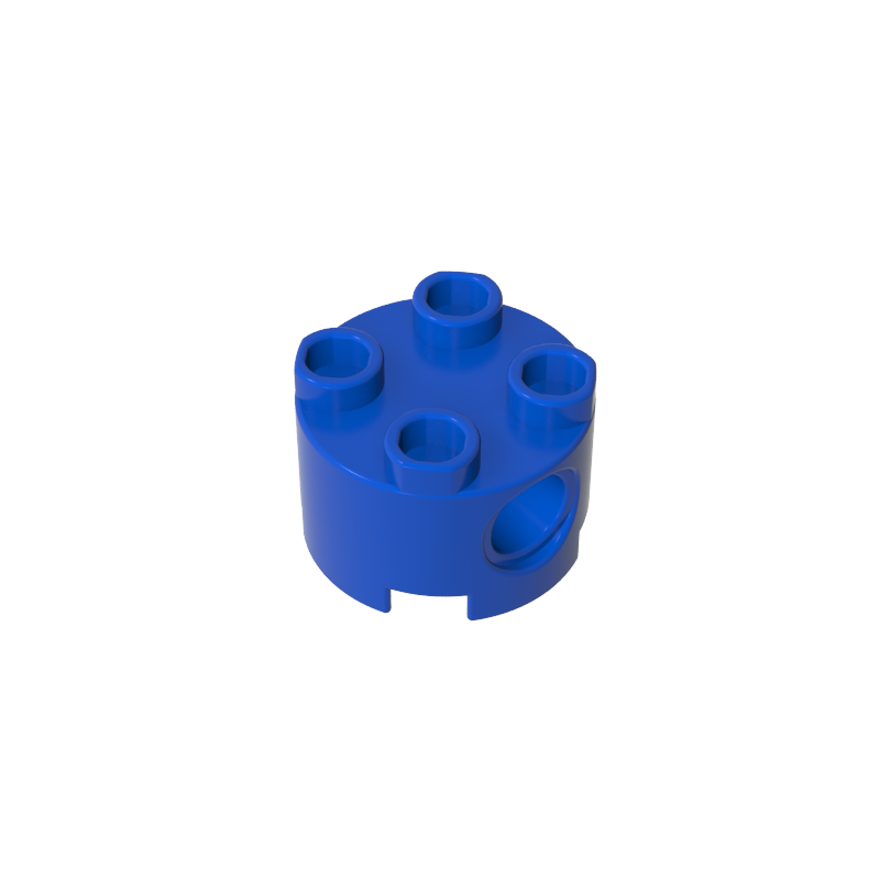 2x2 Cylindrical Brick With Key Holes 17485