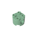 2x2 Cylindrical Brick With Key Holes 17485