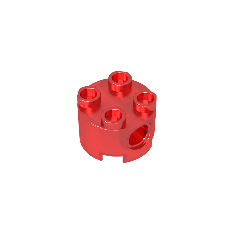 2x2 Cylindrical Brick With Key Holes 17485