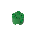 2x2 Cylindrical Brick With Key Holes 17485