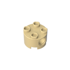 2x2 Cylindrical Brick With Key Holes 17485