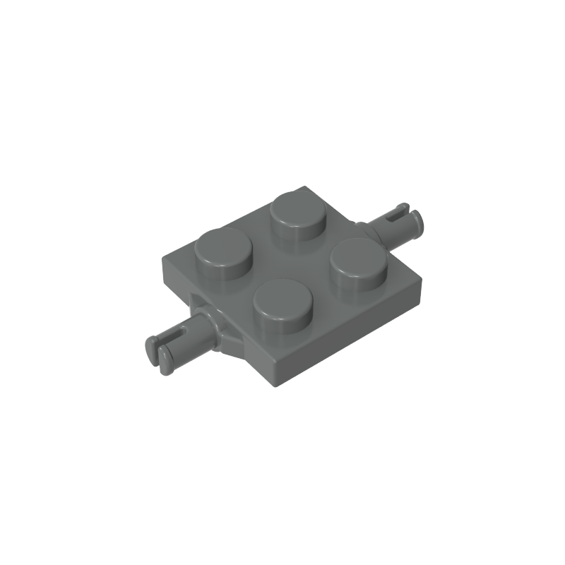 2x2 Wheel Base With Hitch Plates On Both Sides 4600