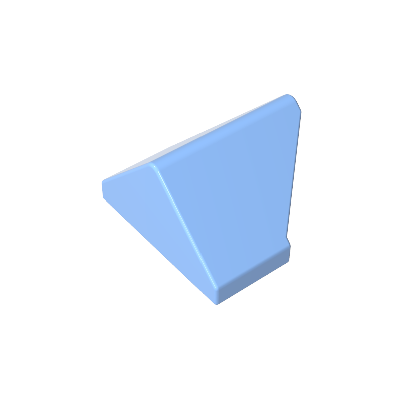 1x2 45° Double Side Slope Facing Tiles 3049b