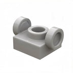 kf-0178 Building Block Part: 1x1 Assembly Piece with Studs on Two Opposite Sides (Non-GoBricks Brand)