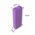 2454 Brick 1 x 2 x 5 without Side Supports-GOBRICKS Custom Printed Bricks L