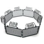 Chain Military Fence, Dinosaur Protective Net, Small Particle Building Block MOC Scene