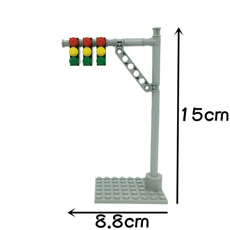 Moc Compatible Small-Particle Building Blocks, City Street Scene Building Block Set, Road Base Plate Street Scene Highway Plate Parts