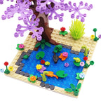 Ultimate Pond Tree Building Kit, 296PCS Bricks Blocks 2417/93551/33320, Multi-Color Nature Scenery