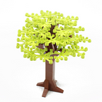 Small Plastic Building Blocks, 58PCS Tree Set x 3, #2417 DIY Scene MOC