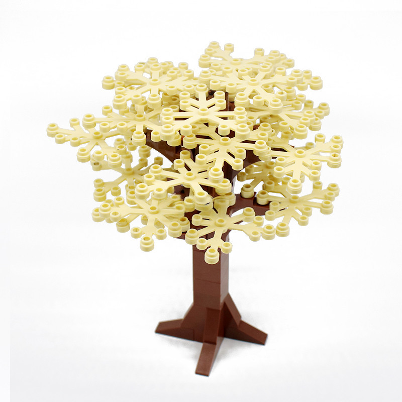 Small Plastic Building Blocks, 58PCS Tree Set x 3, #2417 DIY Scene MOC