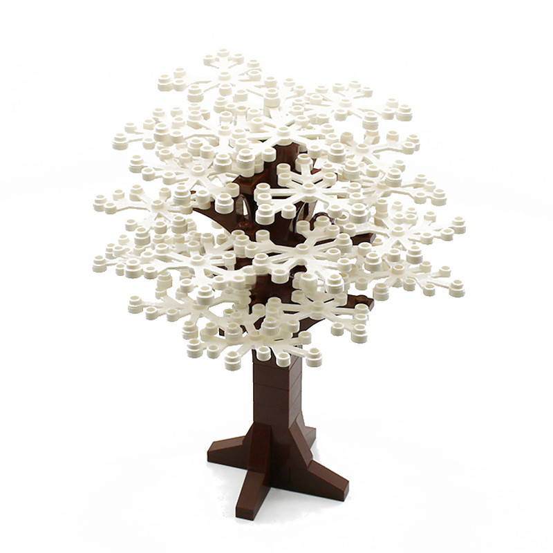 Small Plastic Building Blocks, 58PCS Tree Set x 3, #2417 DIY Scene MOC