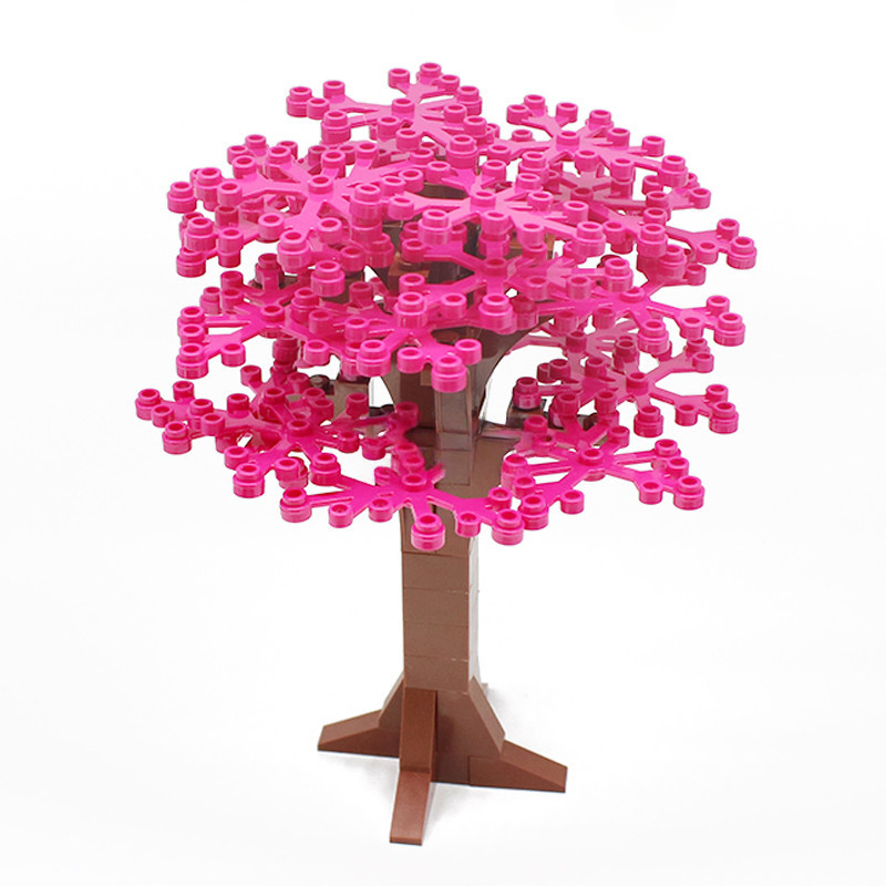 Small Plastic Building Blocks, 58PCS Tree Set x 3, #2417 DIY Scene MOC